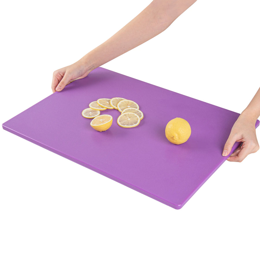 Restaurantware RW Base Cutting Boards, Purple, 20 x 15 Inch, Plastic - Restaurant Equipment and Smallwares - Canadian Distribution