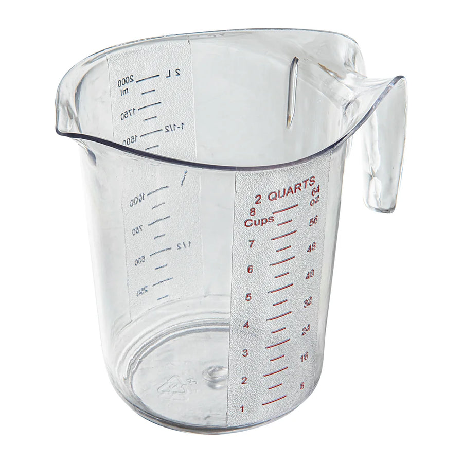 Restaurantware 2 Quart Measuring Cups, Clear, Plastic - Restaurant Equipment and Smallwares - Canadian Distribution