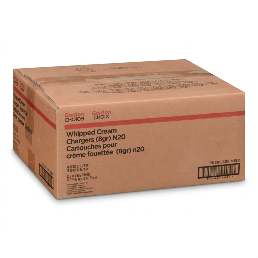 Gordon Choice 8G Whip Cream Charger - Restaurant Equipment and Smallwares - Canadian Distribution - Ships Free Within Canada on Orders Above CAD $199