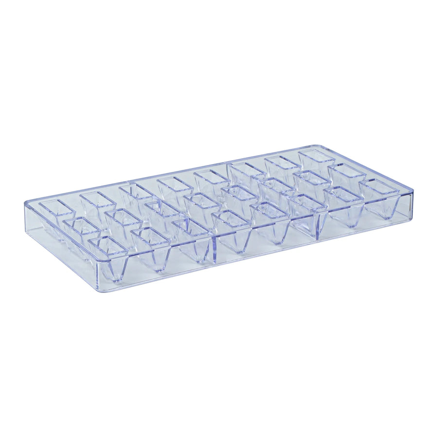 Restaurantware Pastry Tek 24-Compartment Triangle Bar Candy & Chocolate Molds, Polycarbonate - Restaurant Equipment and Smallwares - Canadian Distribution
