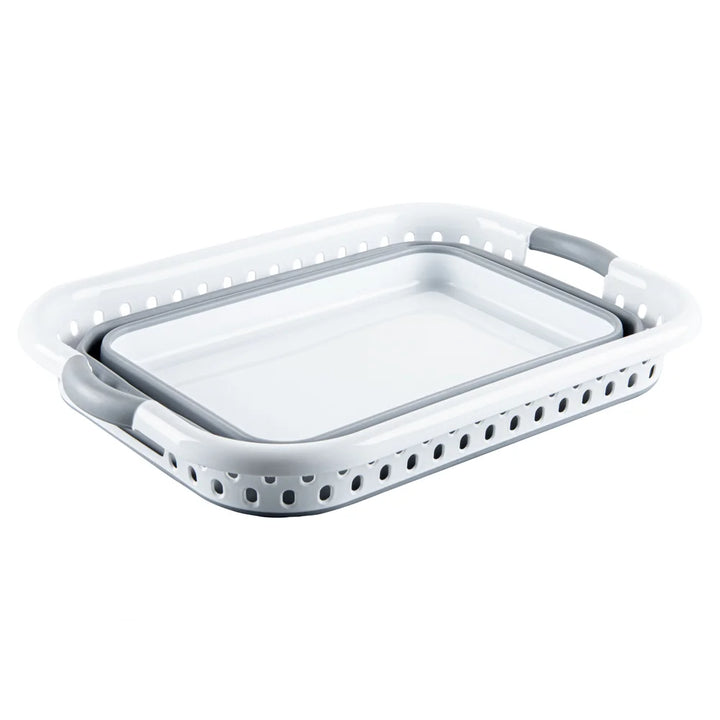 Restaurantware Rw Base Gray Plastic Collapsible Storage Containers, 21X15.5X8.75In - Restaurant Equipment and Smallwares - Canadian Distribution