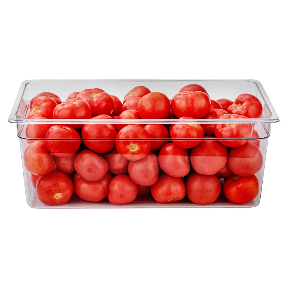 Restaurantware Met Lux Full-Size 27Qt Clear Plastic Rectangular Food Storage Containers, 20.9X12.8X8In - Restaurant Equipment and Smallwares - Canadian Distribution
