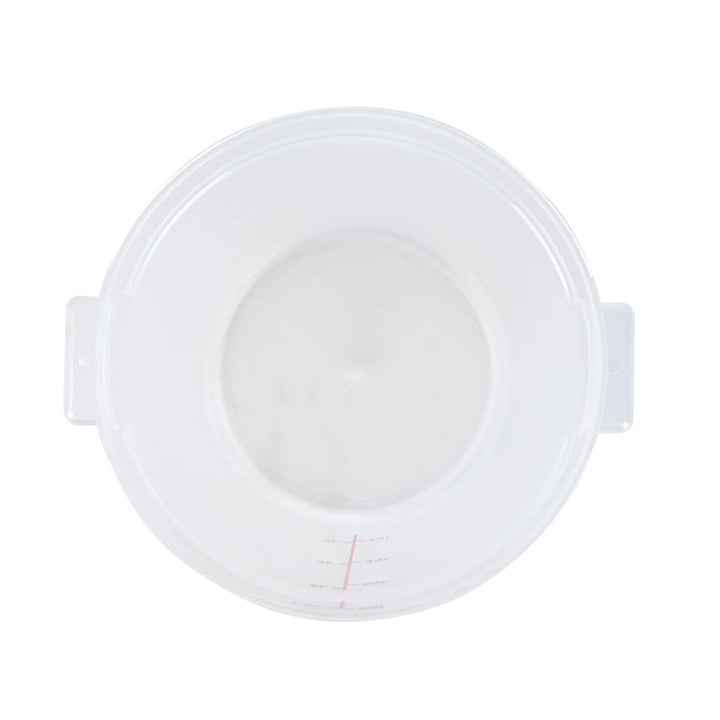 Restaurantware Met Lux 8 Quart Round Food Storage Containers, Translucent, 8.75 x 8.75 x 10.75 Inch, with Red Volume Markers - Restaurant Equipment and Smallwares - Canadian Distribution