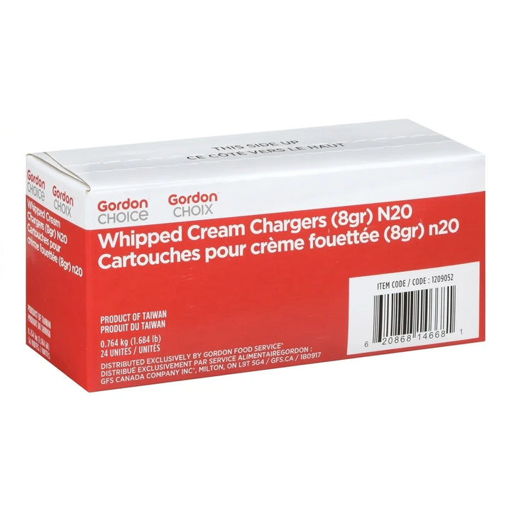 Gordon Choice 8G Whip Cream Charger - Restaurant Equipment and Smallwares - Canadian Distribution