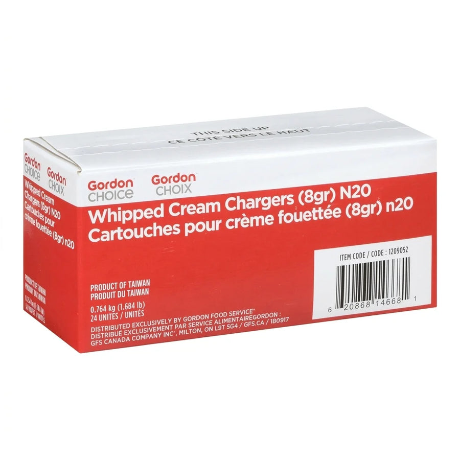 Gordon Choice 8G Whip Cream Charger - Restaurant Equipment and Smallwares - Canadian Distribution