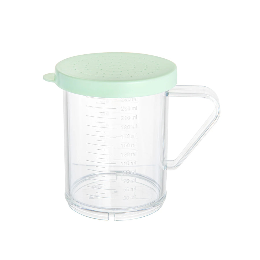 Restaurantware Rw Base Dredge 10oz Clear Spice Shaker, With Green Extra Fine Lid, 4.75X3.25X4 Inch, Polycarbonate - Restaurant Equipment and Smallwares - Canadian Distribution