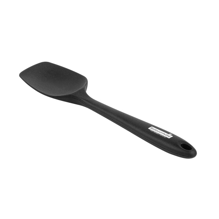 Restaurantware Black Spoon-Shaped Silicone Spatula, 10.5X2.25X0.75In - Restaurant Equipment and Smallwares - Canadian Distribution