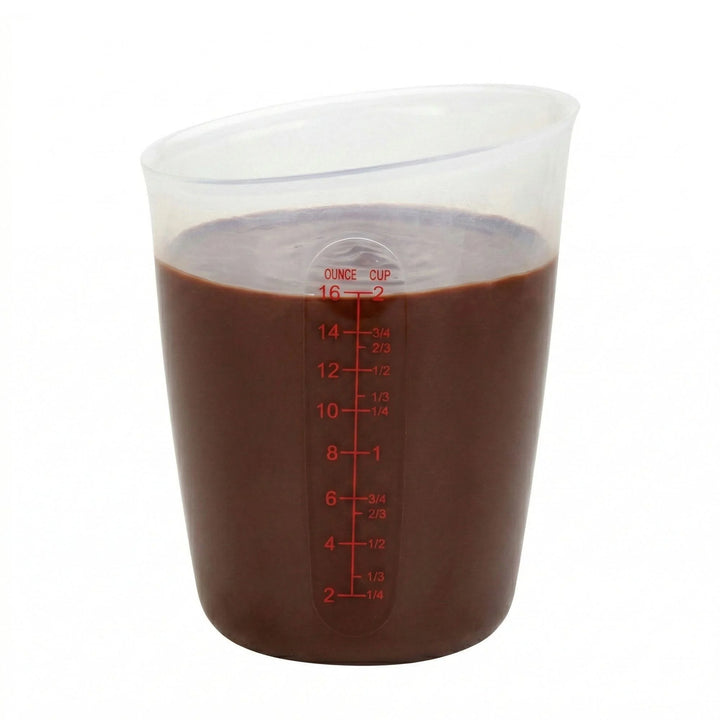 Restaurantware 2 Cup White Silicone Measuring Cup, With Red Graduations - Restaurant Equipment and Smallwares - Canadian Distribution