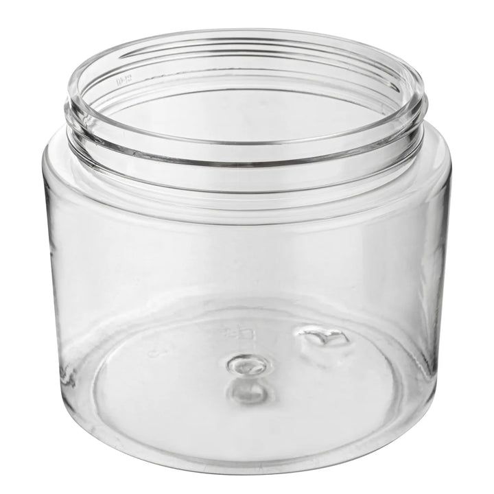Restaurantware RW Base 16oz Clear Plastic Candy & Snack Jars, with Black Plastic Lid, 3.75 x 3.75 x 3In - Restaurant Equipment and Smallwares - Canadian Distribution