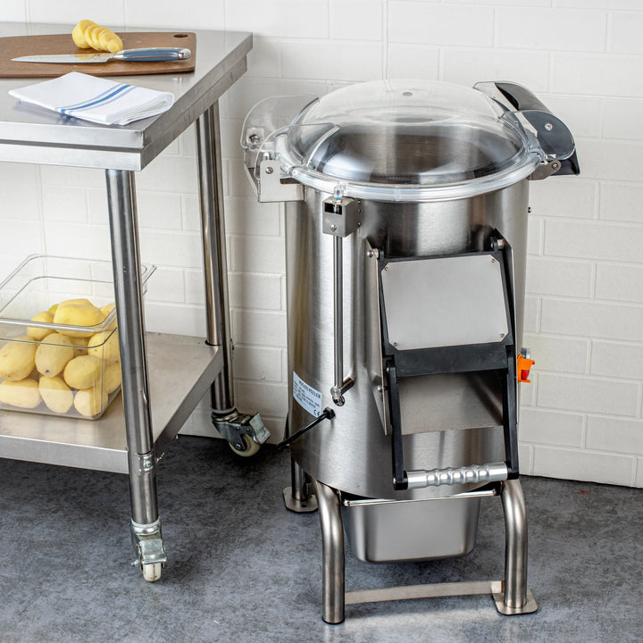 Restaurantware Hi Tek Potato Peeler, Stainless Steel, 110 Volt - Restaurant Equipment and Smallwares - Canadian Distribution - Ships Free Within Canada on Orders Above CAD $199