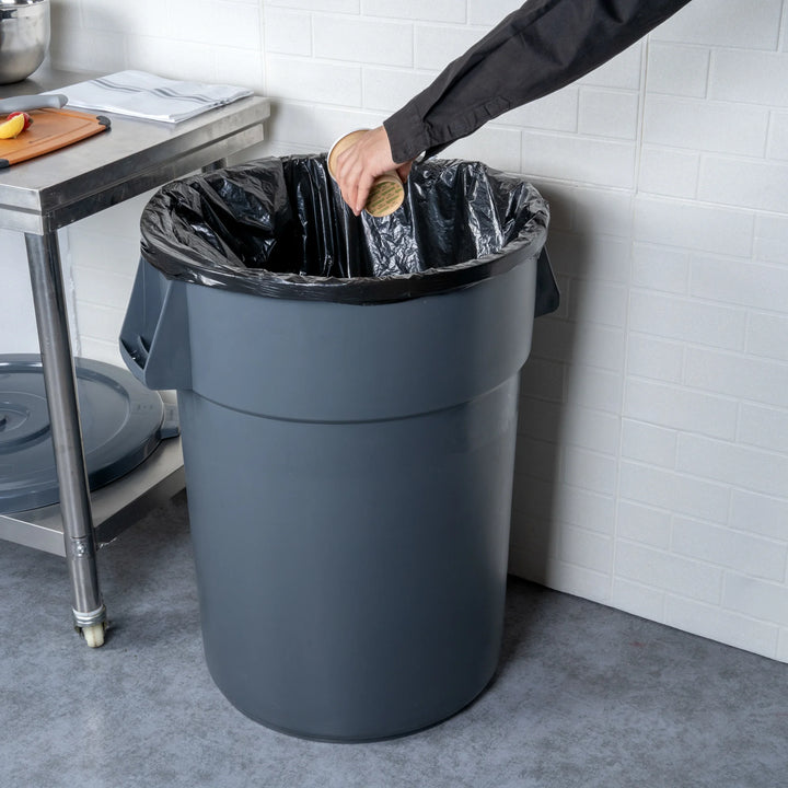 Restaurantware RW Clean 44 Gallon Trash Can & Ingredient Bin, Gray, Plastic, 27.50 x 23.75 x 31 Inch - Restaurant Equipment and Smallwares - Canadian Distribution