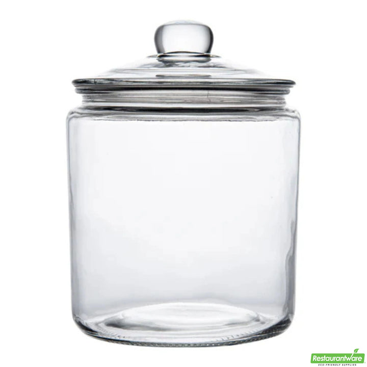 Restaurantware 1Gal Glass Vetri Storage Jar, With Glass Lid - Restaurant Equipment and Smallwares - Canadian Distribution