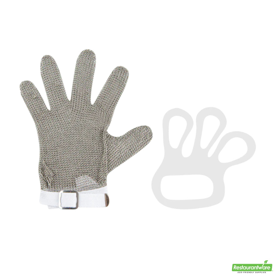 Restaurantware Life Protector Small Cut-Resistant Gloves, Fiber & Stainless Steel Mesh, Level 9, 9.25 x 4.75In - Restaurant Equipment and Smallwares - Canadian Distribution