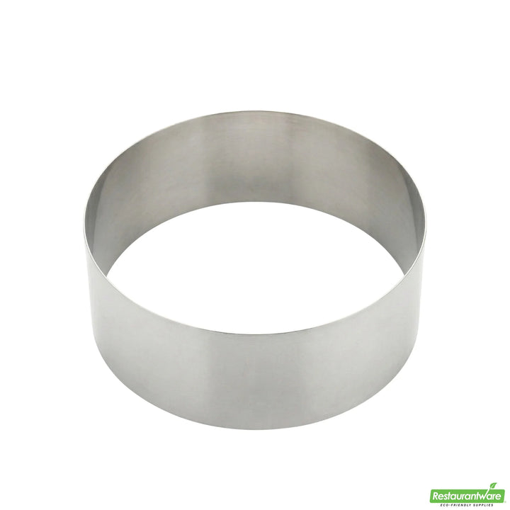 Restaurantware Stainless Steel Round Pastry Ring Mold, 6 X 2.38 Inch - Restaurant Equipment and Smallwares - Canadian Distribution