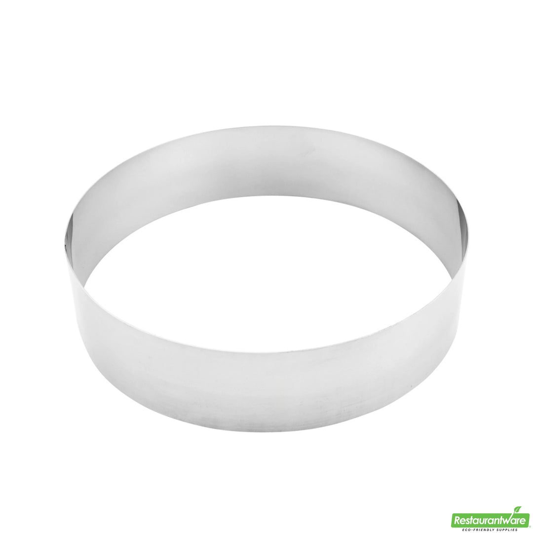 Restaurantware Stainless Steel Round Pastry Ring Mold, 10X2.38In - Restaurant Equipment and Smallwares - Canadian Distribution