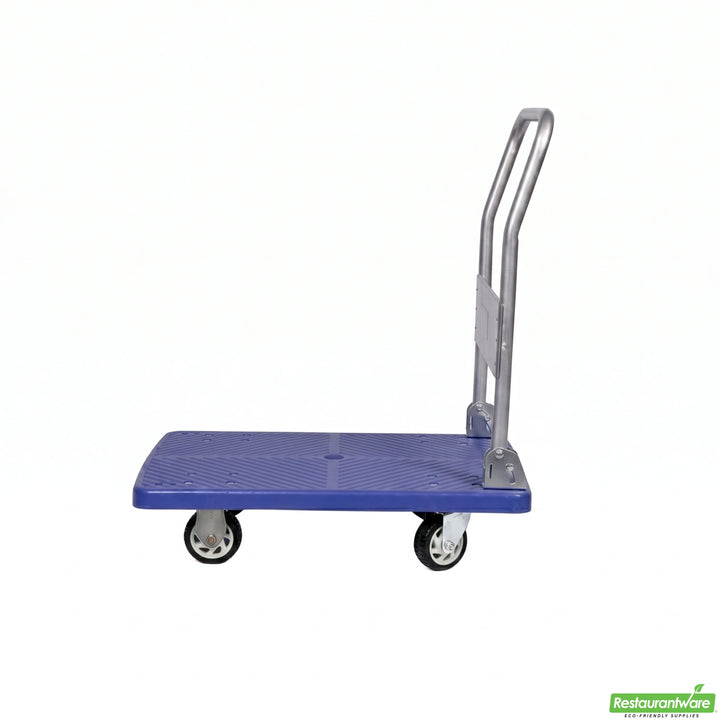 Restaurantware Rw Clean Blue Plastic Folding Platform Cart, 39.5X23.5X38.5In, 660Lb Capacity - Restaurant Equipment and Smallwares - Canadian Distribution