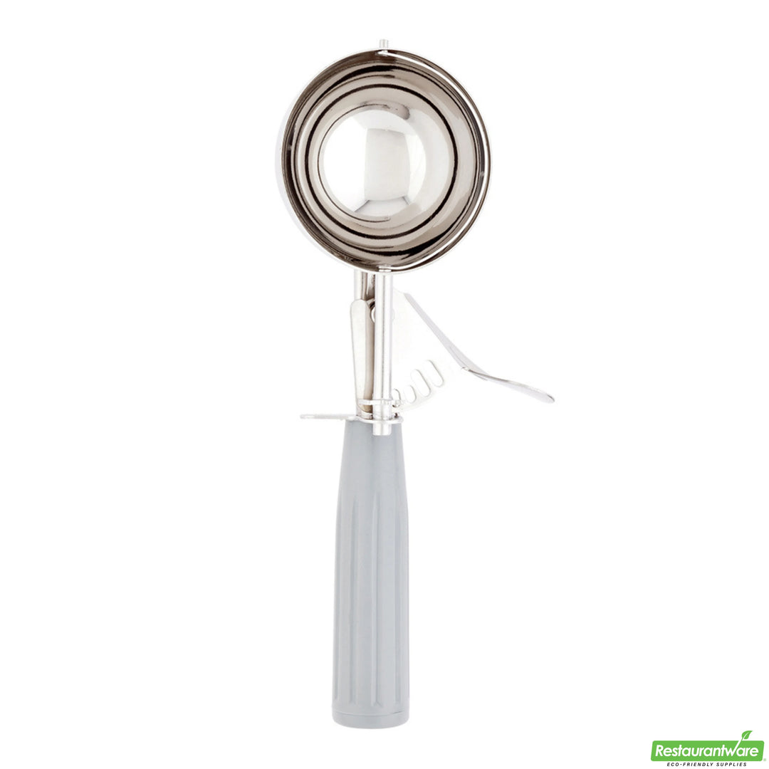 Restaurantware Met Lux 4 Ounce #8 Portion Scoop, With Grey Handle, - Restaurant Equipment and Smallwares - Canadian Distribution