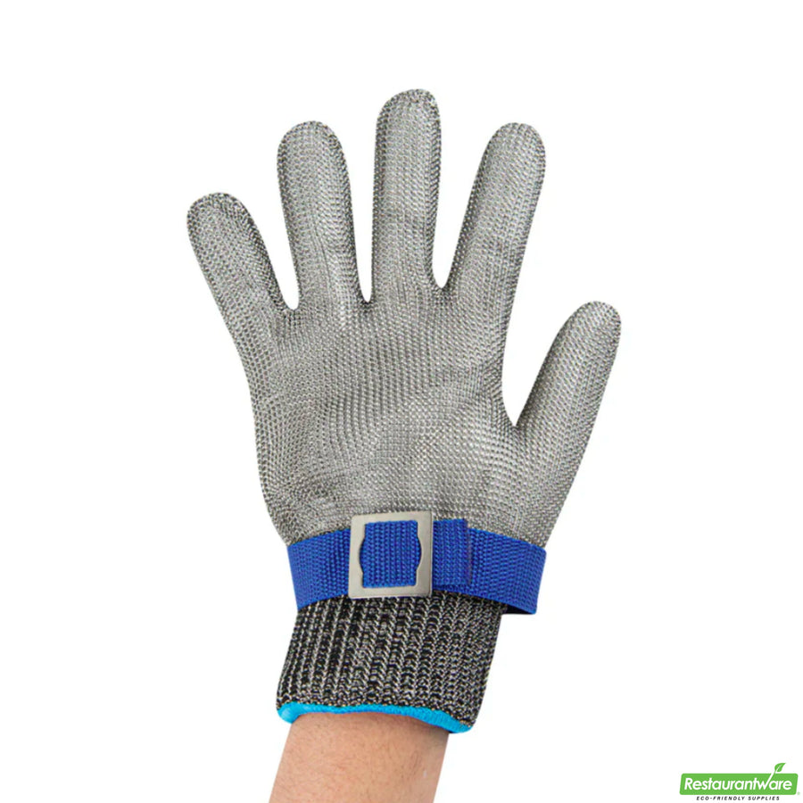 Restaurantware Large Fiber & Stainless Steel Mesh Cut Resistant Glove, Food Safe, Level 9 Life Protector - Restaurant Equipment and Smallwares - Canadian Distribution
