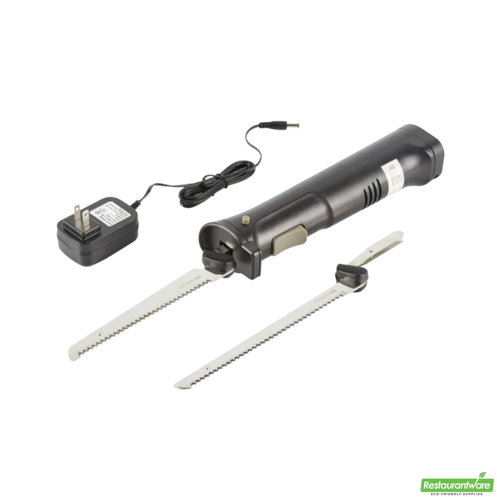 Restaurantware Kitchen Tek Cordless Electric Knife Set, Lithium Ion Battery, 100-240 Volt - Restaurant Equipment and Smallwares - Canadian Distribution