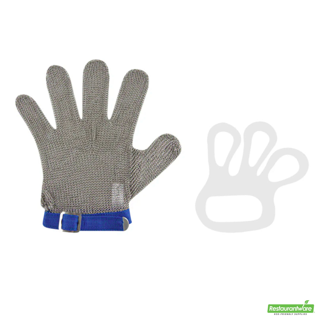 Restaurantware Life Protector Large Cut-Resistant Gloves, Fiber & Stainless Steel Mesh, Level 9, 10 x 5In - Restaurant Equipment and Smallwares - Canadian Distribution