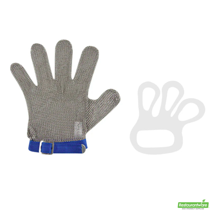 Restaurantware Life Protector Large Cut-Resistant Gloves, Fiber & Stainless Steel Mesh, Level 9, 10 x 5In - Restaurant Equipment and Smallwares - Canadian Distribution