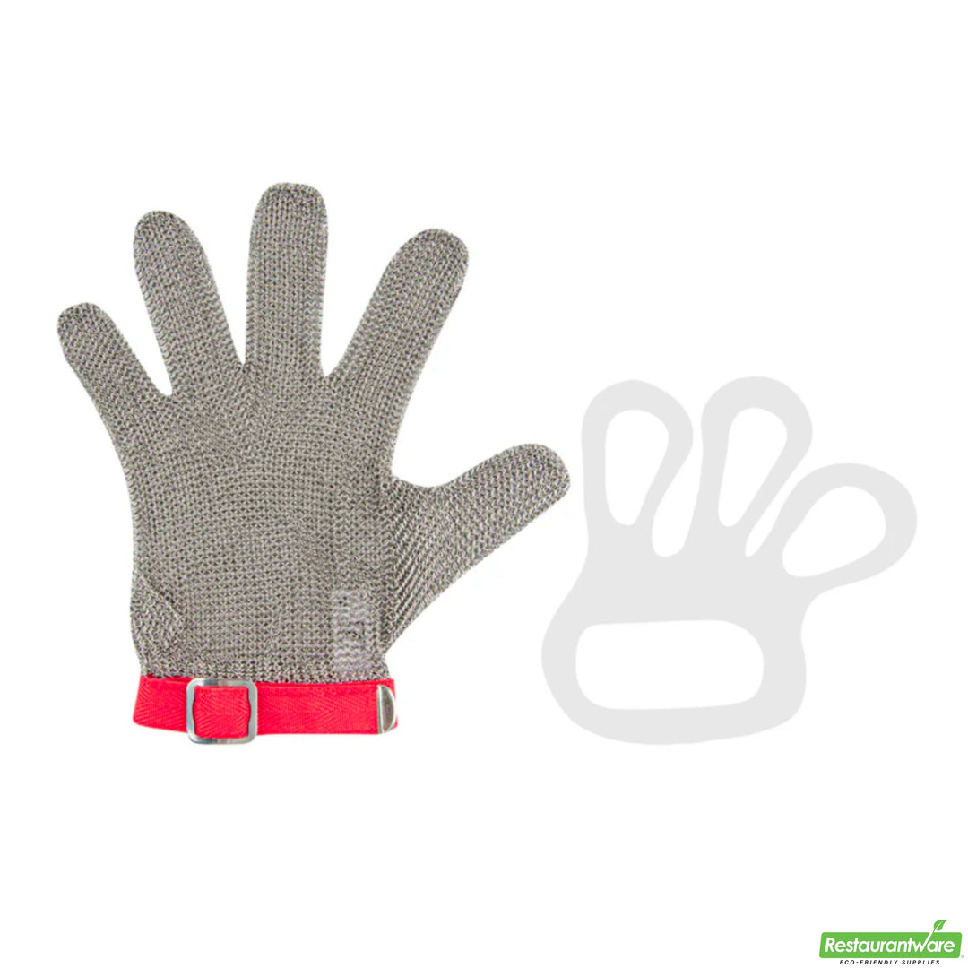 Restaurantware Life Protector Medium Cut-Resistant Gloves, Fiber & Stainless Steel Mesh, Level 9, 9.75 x 4.75In - Restaurant Equipment and Smallwares - Canadian Distribution