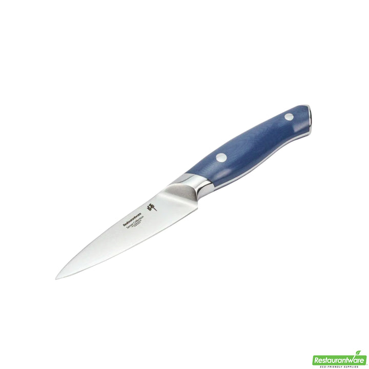 Restaurantware Sensei Blue Steel 3In Damascus Steel Paring Knife - Restaurant Equipment and Smallwares - Canadian Distribution