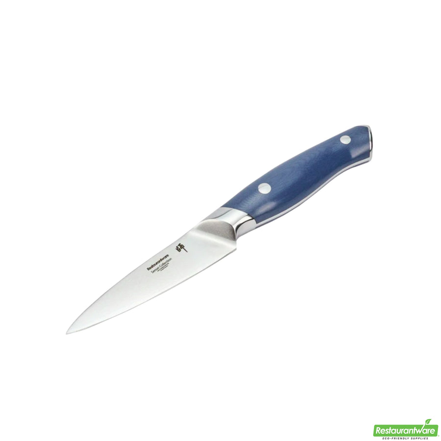 Restaurantware Sensei Blue Steel 3In Damascus Steel Paring Knife - Restaurant Equipment and Smallwares - Canadian Distribution