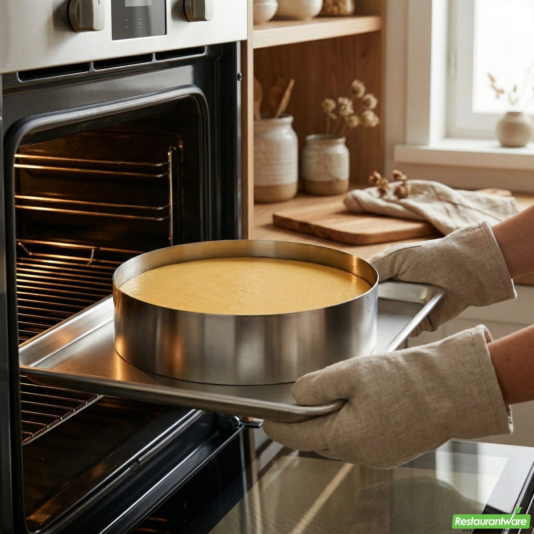 Restaurantware Stainless Steel Round Pastry Ring Mold, 10X2.38In - Restaurant Equipment and Smallwares - Canadian Distribution - Ships Free Within Canada on Orders Above CAD $199