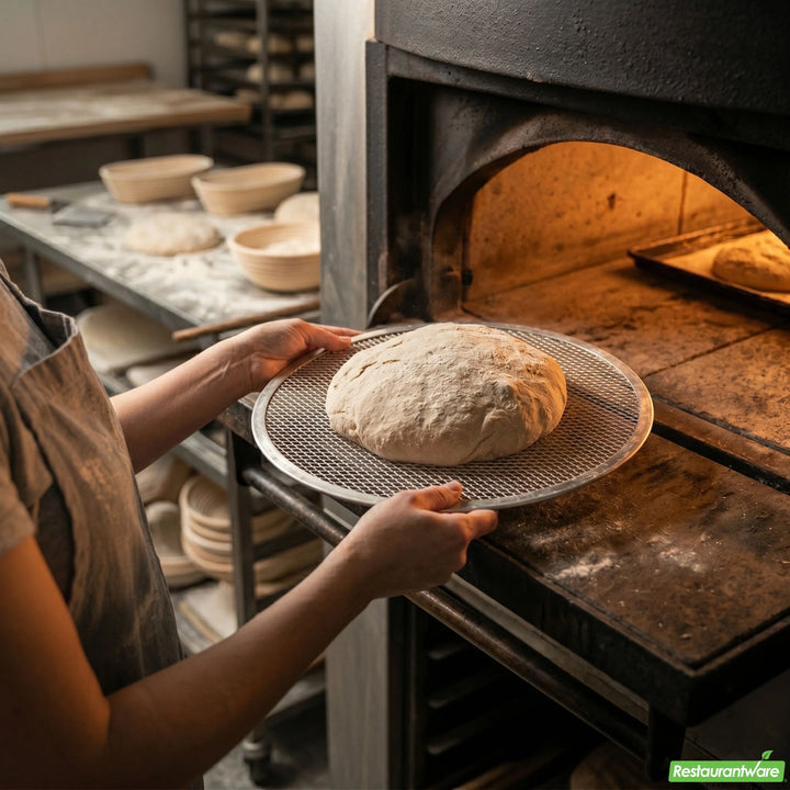 Restaurantware Met Lux 12In Aluminum Pizza Mesh Screen - Restaurant Equipment and Smallwares - Canadian Distribution - Ships Free Within Canada on Orders Above CAD $199