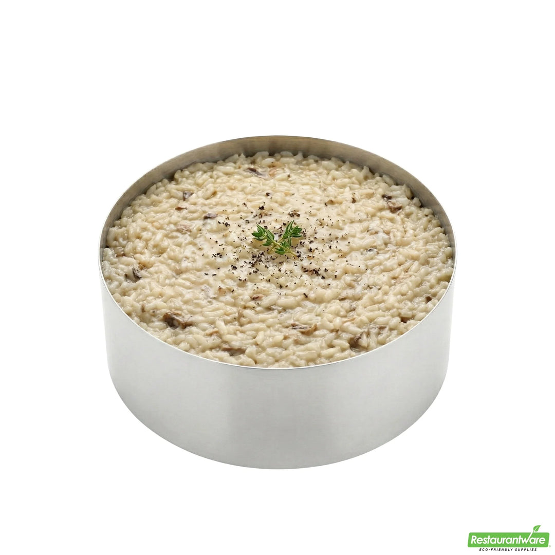 Restaurantware Stainless Steel Round Pastry Ring Mold, 6 X 2.38 Inch - Restaurant Equipment and Smallwares - Canadian Distribution - Ships Free Within Canada on Orders Above CAD $199
