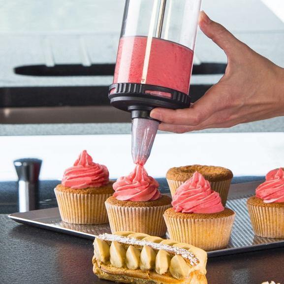 DE BUYER Le Tube Pastry Syringe Set with Piping Tips and Cookie Discs