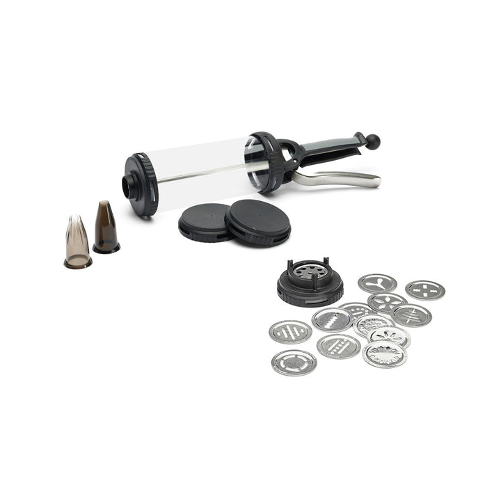 DE BUYER Le Tube Pastry Syringe Set with Piping Tips and Cookie Discs - Canadian Distribution - Ships Free Within Canada on Orders Above CAD $199