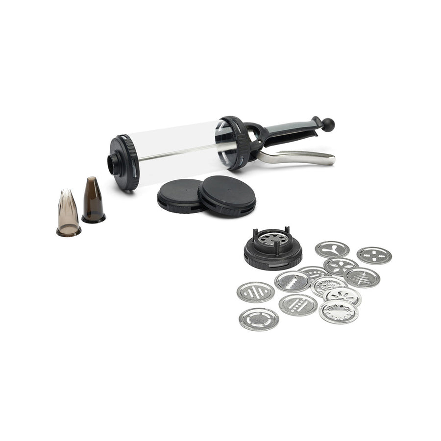 DE BUYER Le Tube Pastry Syringe Set with Piping Tips and Cookie Discs - Canadian Distribution - Ships Free Within Canada on Orders Above CAD $199