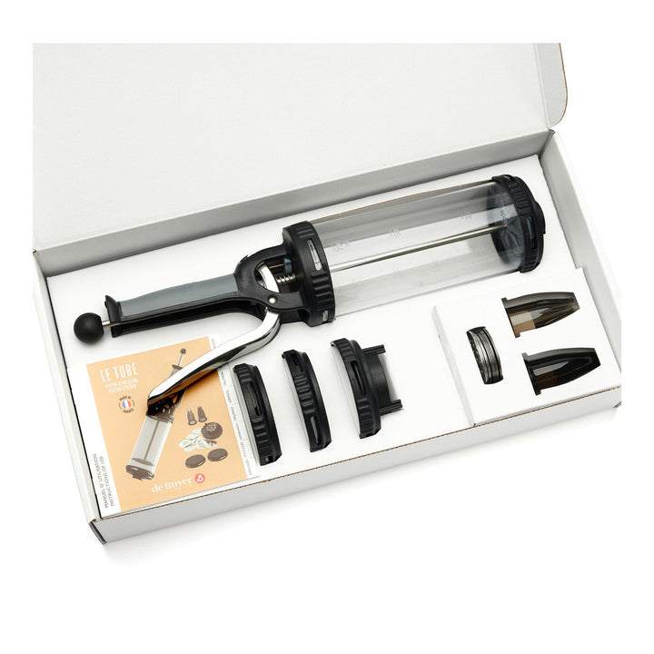 DE BUYER Le Tube Pastry Syringe Set with Piping Tips and Cookie Discs