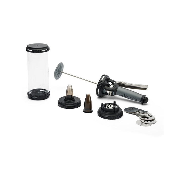 DE BUYER Le Tube Pastry Syringe Set with Piping Tips and Cookie Discs
