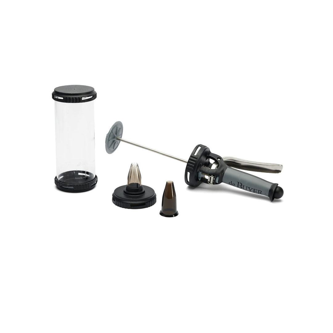 DE BUYER Le Tube Pastry Syringe Set with Piping Tips and Cookie Discs