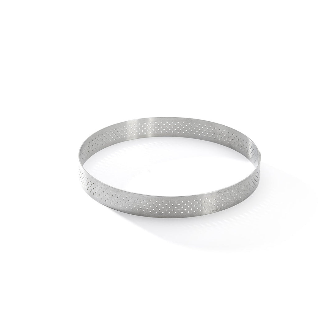 DE BUYER Stainless Steel Perforated Round Tart Ring, 6" - Canadian Distribution - Ships Free Within Canada on Orders Above CAD $199
