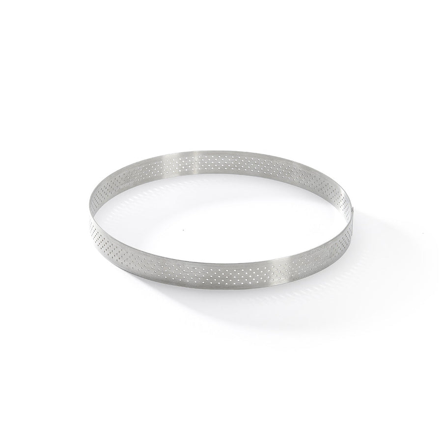 DE BUYER Stainless Steel Perforated Round Tart Ring, 7" - Canadian Distribution - Ships Free Within Canada on Orders Above CAD $199