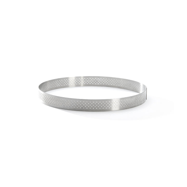 DE BUYER Stainless Steel Perforated Round Tart Ring, 7" - Canadian Distribution - Ships Free Within Canada on Orders Above CAD $199
