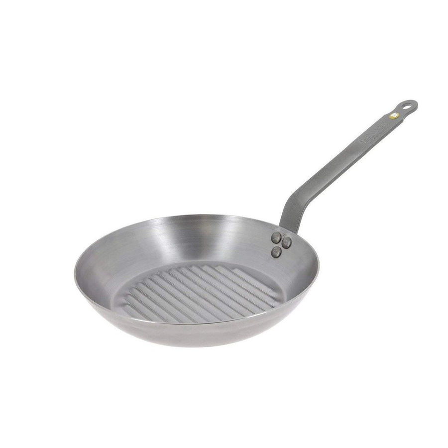 DE BUYER Mineral B Grill Pan, 10"/26cm