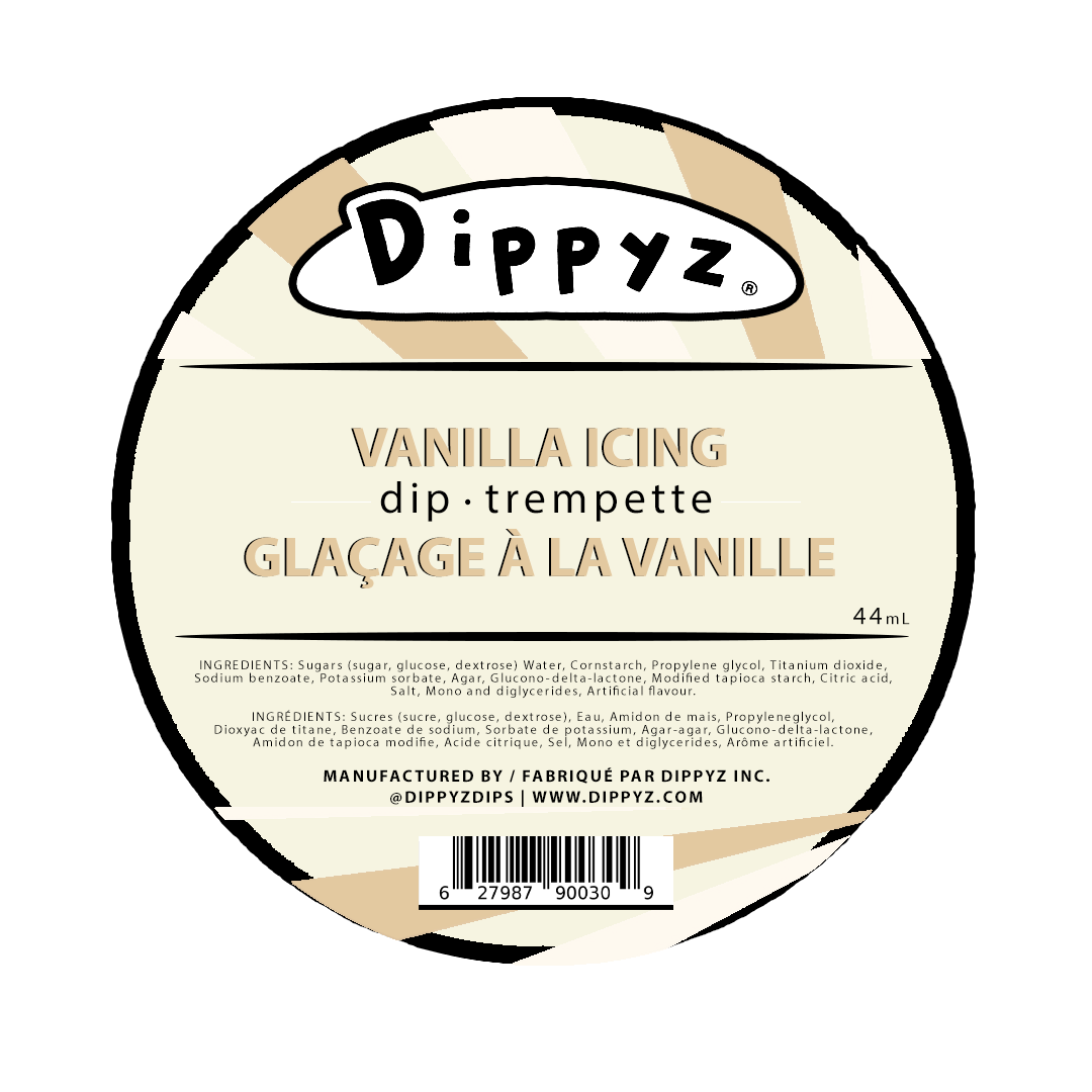 Vanilla Icing Dips (48 x 44ml) - Dippyz | Concession and Carnival Foodservice Supplies Canada