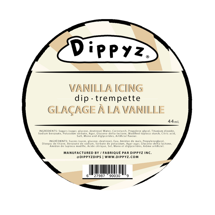 Vanilla Icing Dips (48 x 44ml) - Dippyz | Concession and Carnival Foodservice Supplies Canada