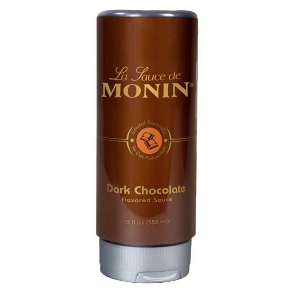 Dark Chocolate Sauce - Monin Canada - 6 x 12 oz