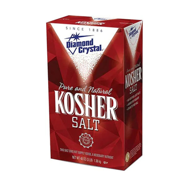 Diamond Kosher - Crystal Salt - 9 x 1.36 KG - Ships Free Within Canada - Restaurant and Foodservice Ingredients - Canadian Distribution