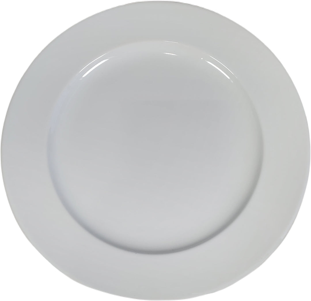 Pro-Kitchen - 10.5" Wide Rim Ceramic Plate - A1002-10.6