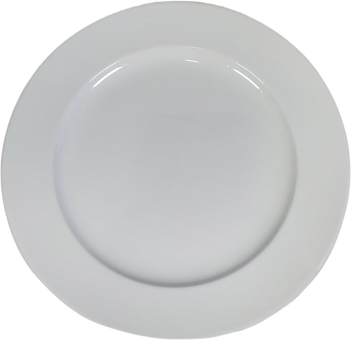 Pro-Kitchen - 10.5" Wide Rim Ceramic Plate - A1002-10.6