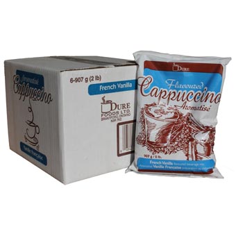Dure Foods - French Vanilla Cappuccino Mix - 6 x 907gr. bags per case
