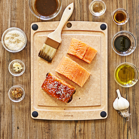 EPICUREAN All In One Series Cutting Board, 17.5" x 13", Natural