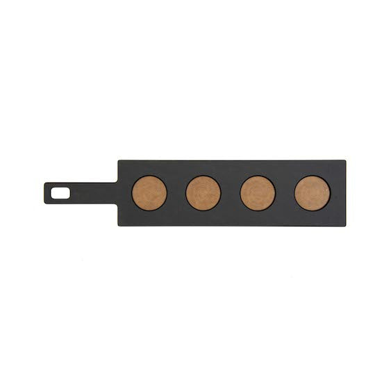 EPICUREAN Flight Server with 4 Glasses, 17.25" x 4" (44 x 10 cm) (Clearance) - Canadian Distribution - Ships Free Within Canada on Orders Above CAD $199